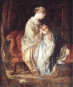 Charles west cope RA The Young Mother oil on canvas